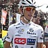Andy Schleck au d�part de la derni�re �tape du Tour de France 2008